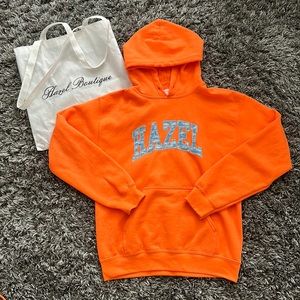 Hazel Boutique Orange Cloud Hoodie